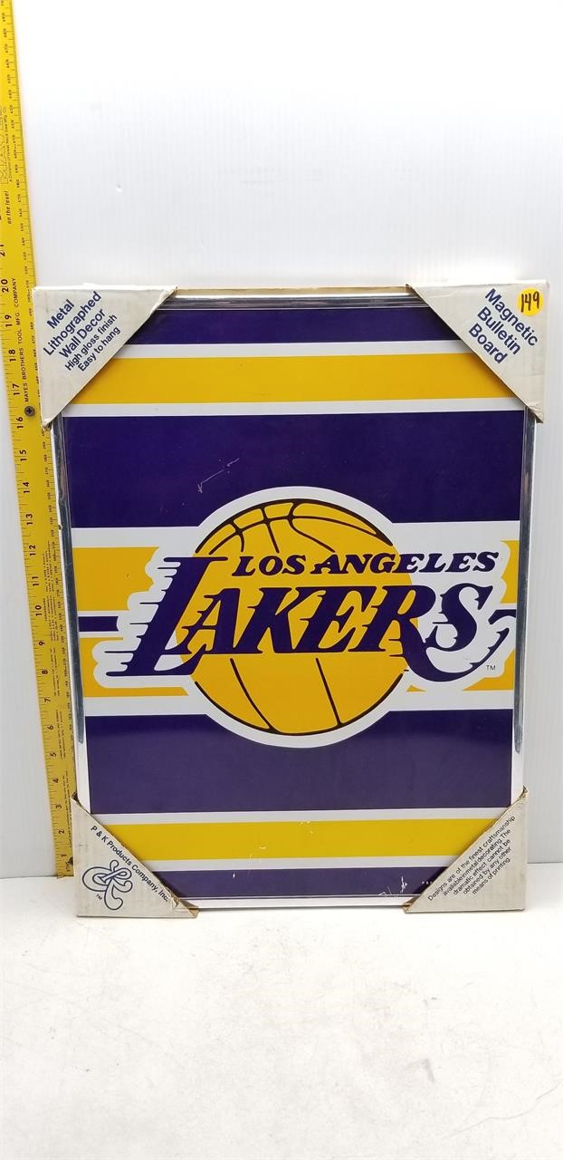 1989 LA LAKERS MAGNETIC BULLETIN BOARD 14X19