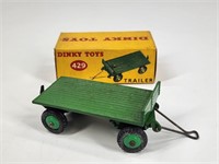 DINKY TOYS NO. 429 GREEN TRAILER W/ BOX