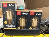 Globe Vintage 40w Light Bulbs 3 pack