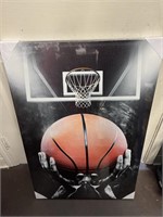 24" x 35” Basketball Hanging Picture