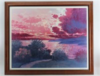 L. Bel Signoze Framed Sunset Print