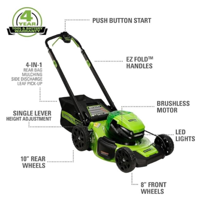 Greenworks 80V Cordless Self-Propel Lawn Mower