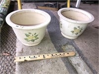 Pr of Ceramic Planters