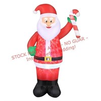 Occasions 7' Santa with Candy Cane Yard Decoration