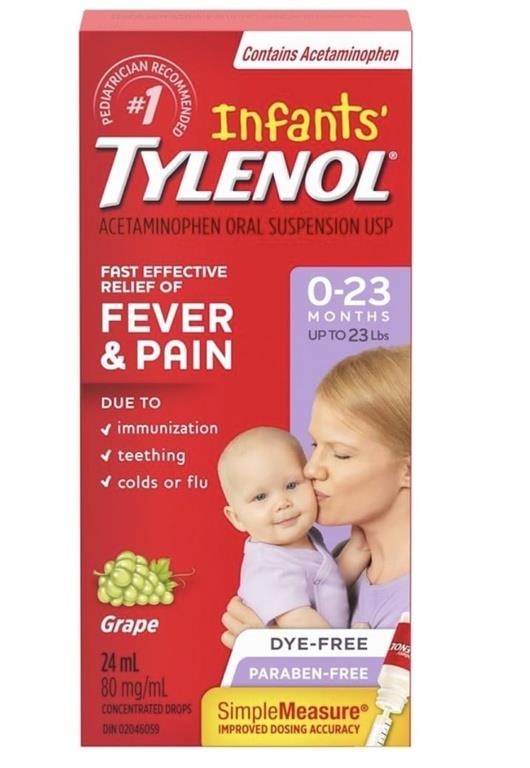 Tylenol Infant Fever, Teething and Pain Reliever