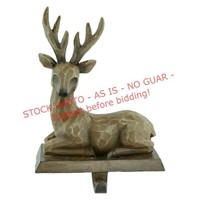 4ct. Brown Reindeer Stocking Holders