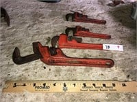 (4) Rigid Pipe Wrenches