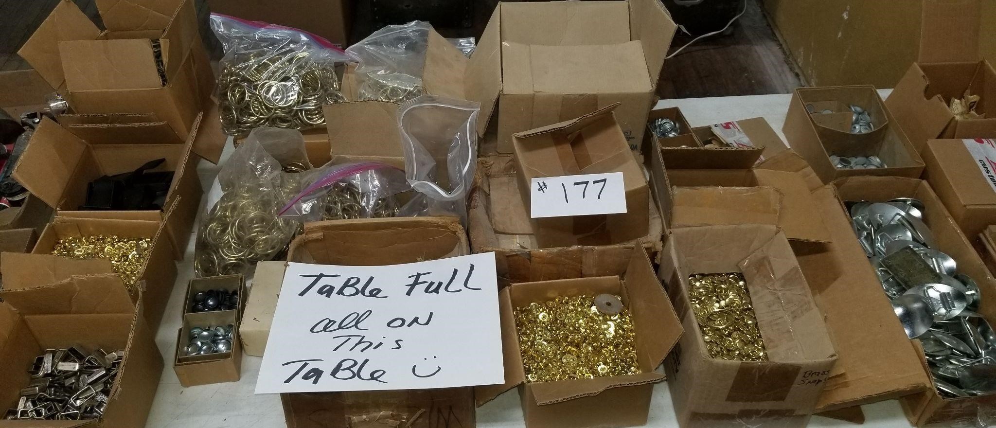 Table Full-Buttons, Fasteners, Belt Buckles & more