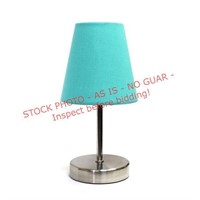 Simple Designs 10.5in Mini Lamp, Blue