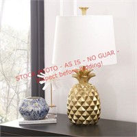 H.B. Sutton 16.5 in. Gold Pineapple Table Lamp