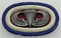 187th ABN INF RGT. Metal Oval w/Sterling Wings