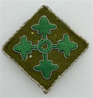 U.S. Army 4th Infantry Division Wool Bullion Patch