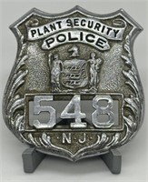 New Jersey Plant Security Police Pin OBS Badge