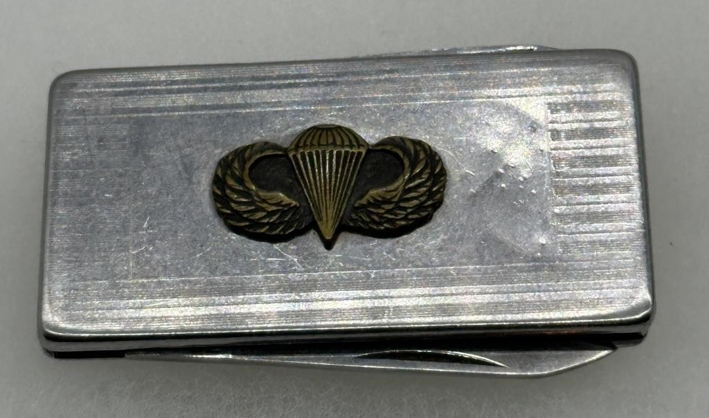 Vulcan Airborne Money Clip Pocket Knife/File