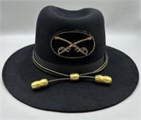 U.S. Army Cavalry Black Stetson Hat 7-5/8