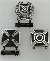 U.S. Army Marksmanship Sterling Badges