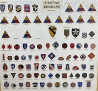 WWII Fighting Division Cut-Edge Patch Board