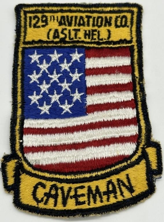 Theater Made 129th (ASLT.HEL.) Caveman Patch