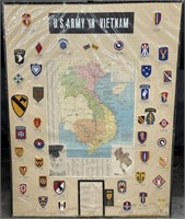 U.S. Army Units in Vietnam Merrowed SSI Board