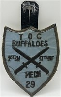 Theater Made 1-17th INF. Buffaloes Pocket Patch