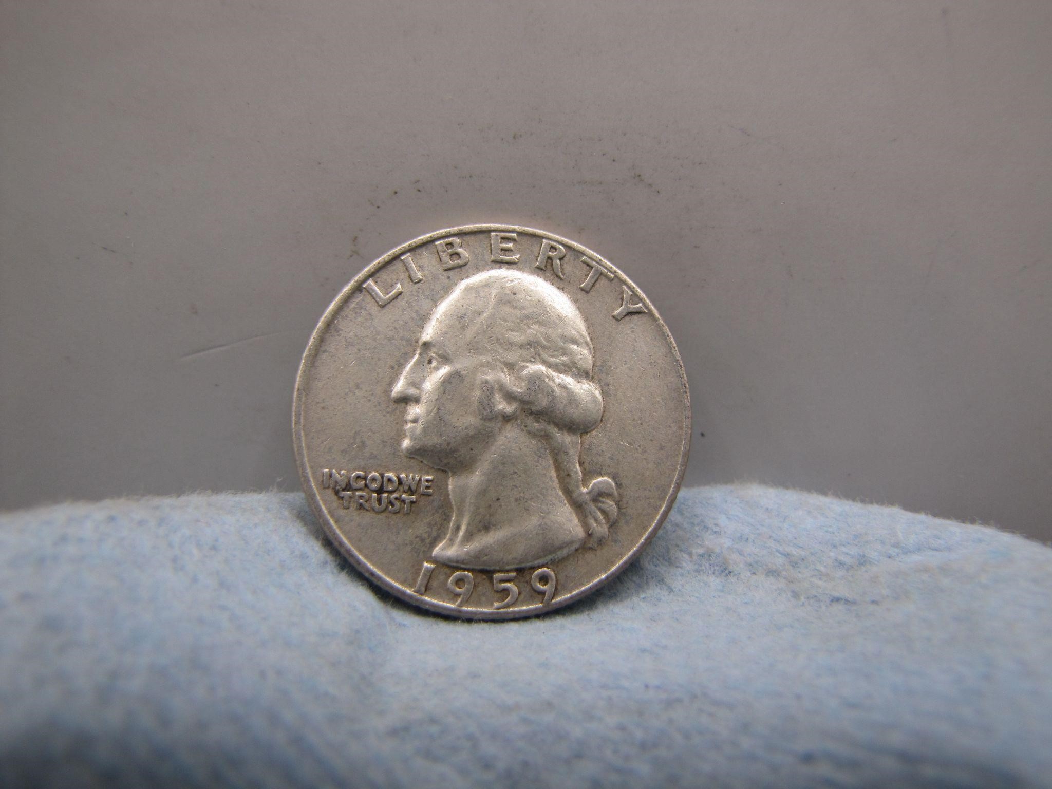 1959 D Washington Silver Quarter