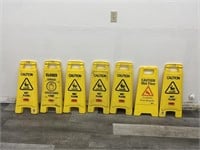 (7) Caution Wet Floor Signs