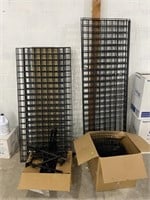 Wire Display Racking with Brackets & Baskets