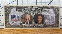 Vote Biden Harris 2020 banknote
