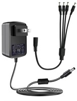 (UL Listed&FCC) Lonnky 12V 2A Power Adapter AC...