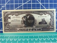 Hunchback of Notre Dame million dollar banknote