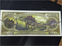 Dino Novelty banknotes