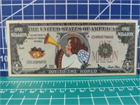 Joy to the world million Dollar Bank note