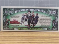 My hero academia novelty banknote