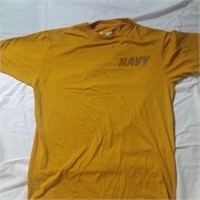 US Navy Men's Reflective Yellow Large T-Shirt