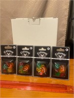 4 new Callaway 8 count neon golf ball markers