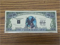 US Army Novelty Banknote