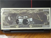 Drums million dollar banknote