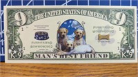 Man's best friend, K9 banknote