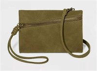 Universal Thread Crossbody Wristlet - Olive Green