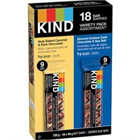 18-Pk Kind Nut Bars Variety Pack, 40g