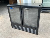 SG commercial 2 door glass refrigerator