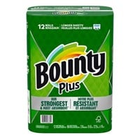 12-PK Bounty Plus Paper Towels 12 Rolls x 86