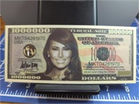 Melania Trump million bank note