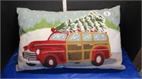 TAPESTRY-TYPE CHRISTMAS PILLOW
