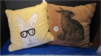 PR OF BUNNY PILLOWS