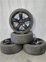 Used Nitro Tires and Black Wheels