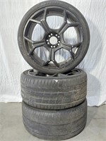 Used Firelli Tires and Black Wheels