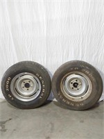 Used General Tires and Silver Wheels