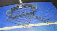 SILVER PLATE CASSEROLE HOLDER, EARLY WIRE TOASTER