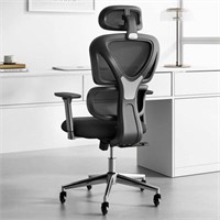 $335-Sytas Ergonomic Home Office Chair, Lumbar Sup